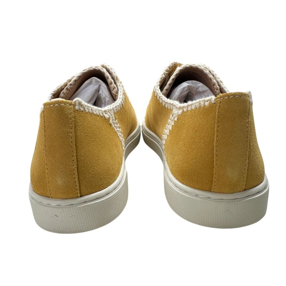 FRYE Shoes Womens Size 10 Marigold Crochet Lace Up Leather Sneakers FR40847 - Picture 5 of 9